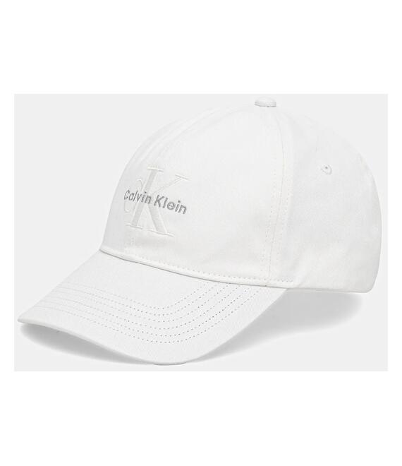 Βαμβακερό καπέλο του μπέιζμπολ Calvin Klein χρώμα: άσπρο, LV04K5026G