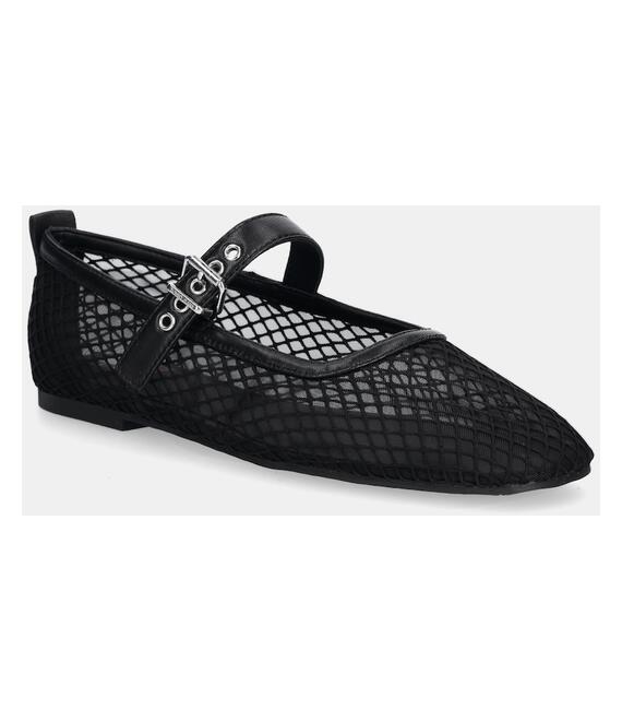 Μπαλαρίνες Tommy Jeans TJW MESH MARYJANE BALLERINA χρώμα: μαύρο, EN0EN02872