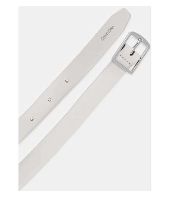 Δερμάτινη ζώνη Calvin Klein γυναικεία, χρώμα: μπεζ, LV04F7036G