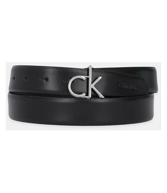 Δερμάτινη ζώνη Calvin Klein γυναικεία, χρώμα: μαύρο, LV04F7033G