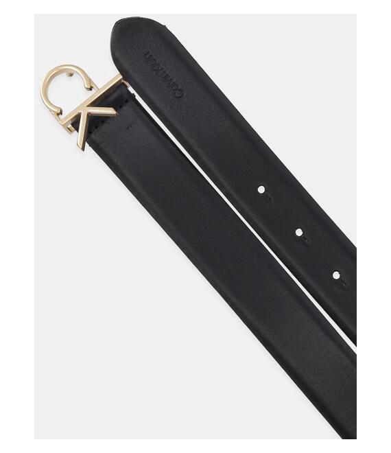 Δερμάτινη ζώνη Calvin Klein γυναικεία, χρώμα: μαύρο, LV04F7033G