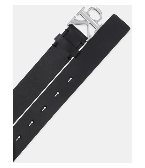 Δερμάτινη ζώνη Calvin Klein γυναικεία, χρώμα: μαύρο, LV04K7018G