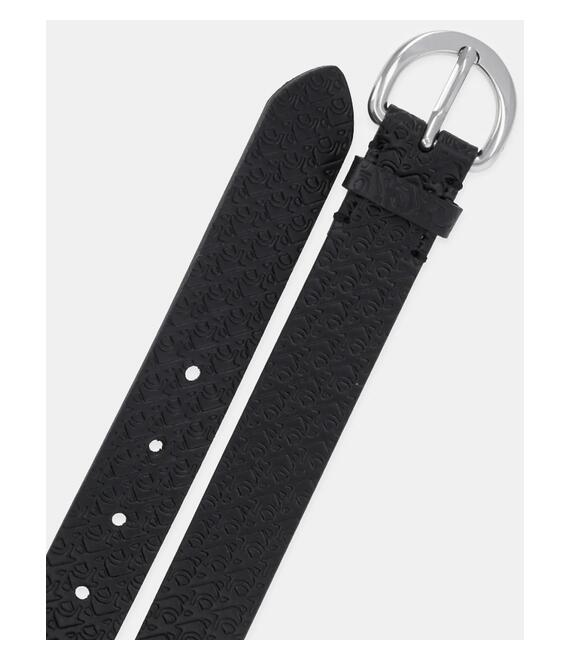 Δερμάτινη ζώνη Calvin Klein γυναικεία, χρώμα: μαύρο, LV04K7019G