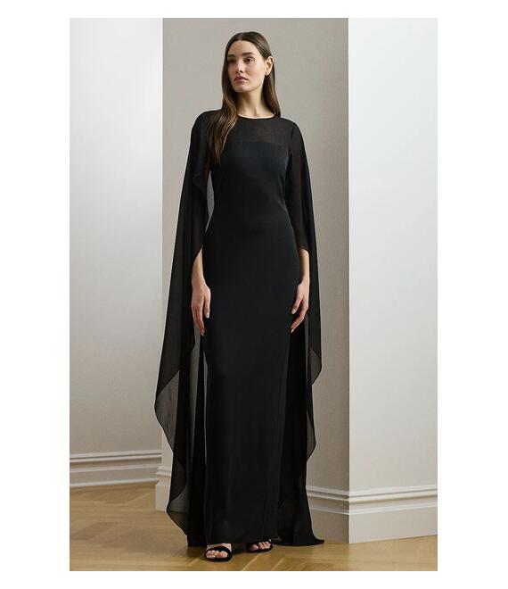 Φόρεμα Lauren Ralph Lauren χρώμα: μαύρο, 253951606