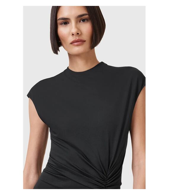 Φόρεμα AllSaints ANNALIE χρώμα: μαύρο, W159DC