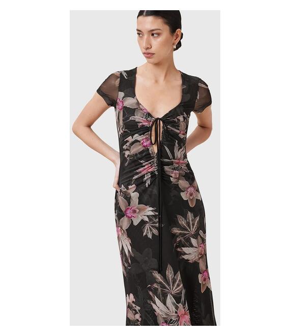 Φόρεμα AllSaints GABBY χρώμα: μαύρο, W237DC