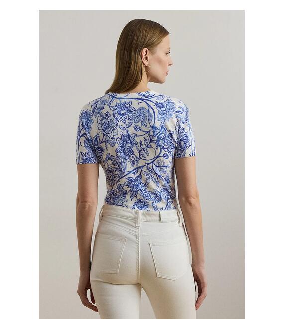 Λινό πουλόβερ Lauren Ralph Lauren χρώμα: άσπρο, 200971168