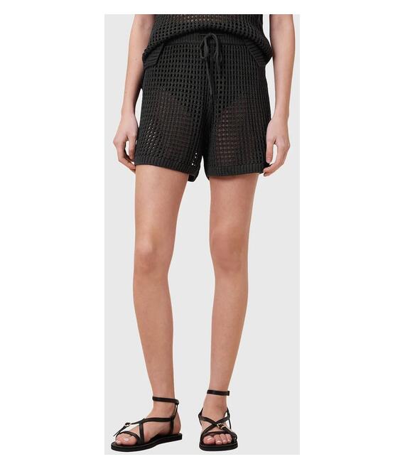 Σορτς AllSaints PALOMA χρώμα: μαύρο, W076TC