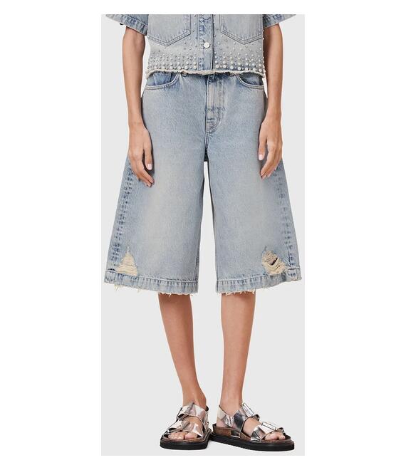 Τζιν σορτς AllSaints LOUIE χρώμα: μπλε, W077EC