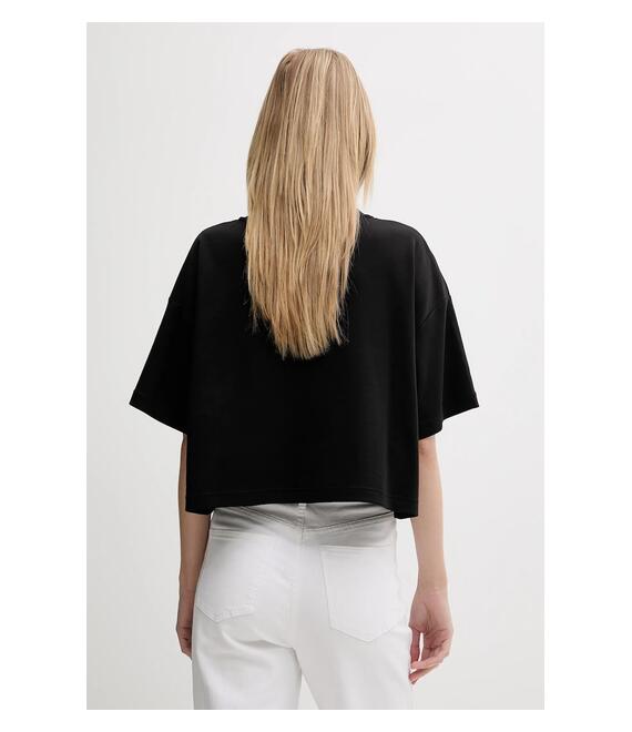Βαμβακερό μπλουζάκι Calvin Klein χρώμα: μαύρο, LV044C903G