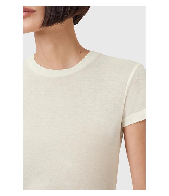 Μπλουζάκι AllSaints JUNE χρώμα: μπεζ, W182JC