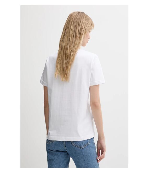 Βαμβακερό μπλουζάκι Calvin Klein Jeans χρώμα: άσπρο, LV047B224G