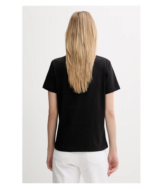 Βαμβακερό μπλουζάκι Calvin Klein Jeans χρώμα: μαύρο, LV047B224G