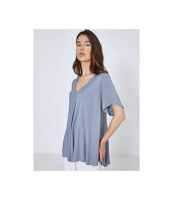 Μπλούζα oversized με V λαιμόκοψη SN7587.4191+5