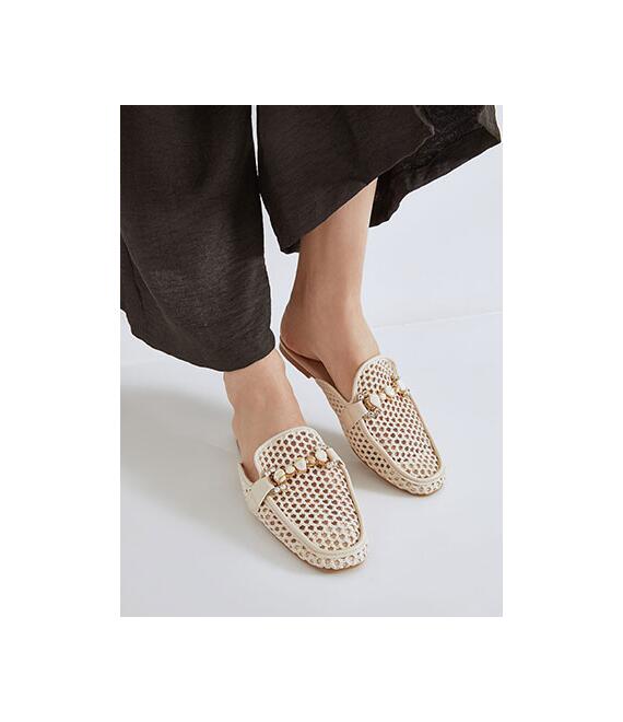 Παπούτσια mules με πέτρες και strass SN7741.A925+2