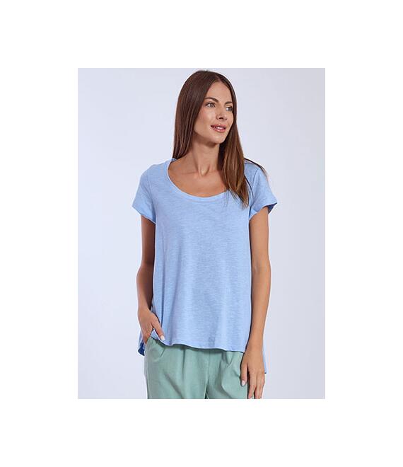 T-shirt με καμπύλη στο τελείωμα SN9489.4163+5