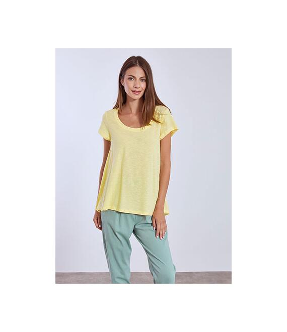 T-shirt με καμπύλη στο τελείωμα SN9489.4163+1