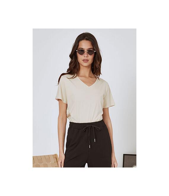 T-shirt με V λαιμόκοψη SN9844.4330+7