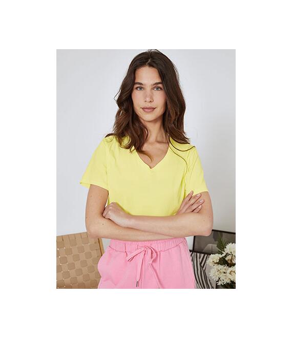 T-shirt με V λαιμόκοψη SN9844.4330+4