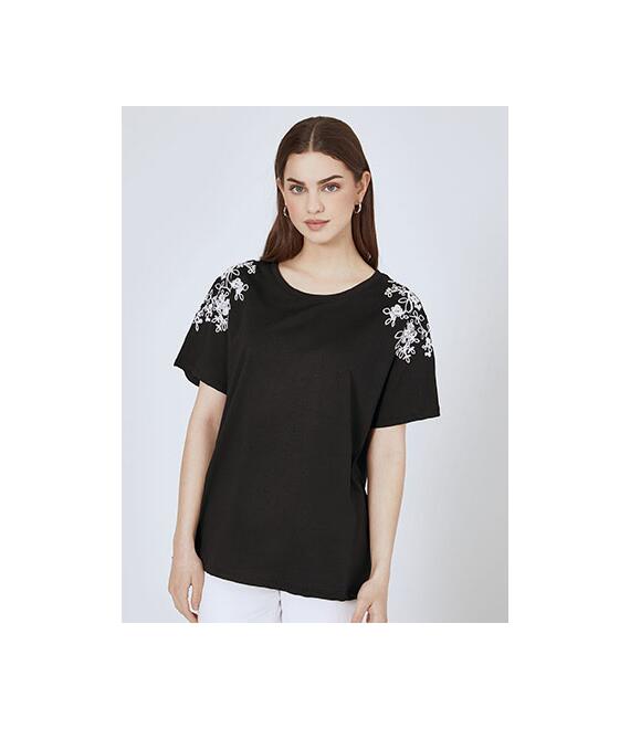 T-shirt με κεντητές λεπτομέρειες SN9844.4635+1