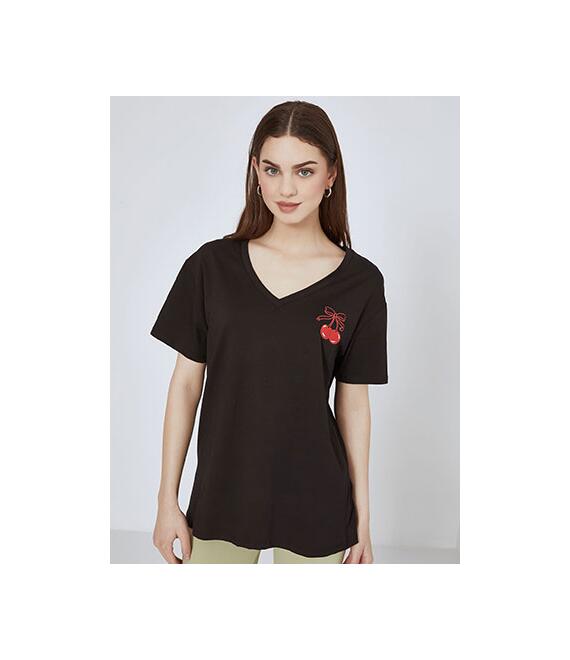 T-shirt κεράσια με φιόγκο SN9844.4655+1