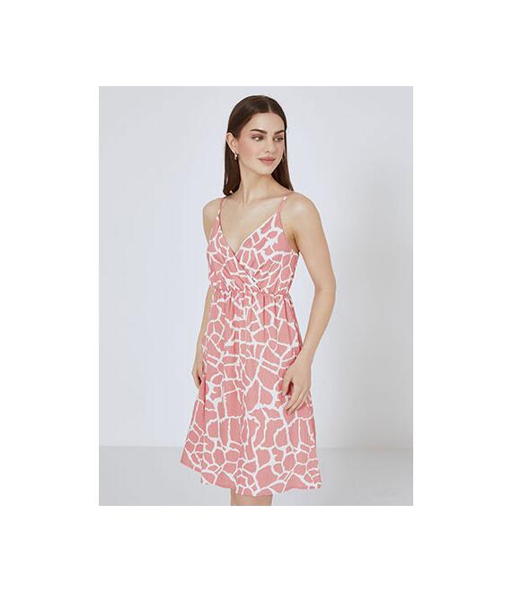 Φόρεμα μίνι με animal print SN9856.8521+5