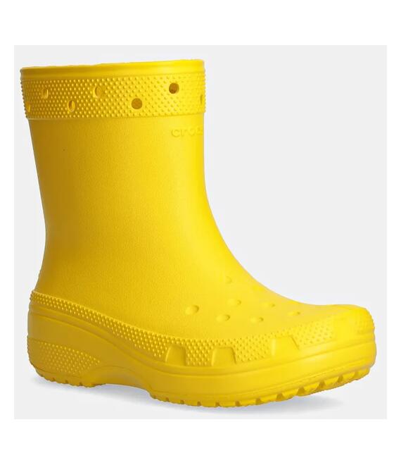 Γαλότσες Crocs Classic Rain Boot χρώμα: κίτρινο