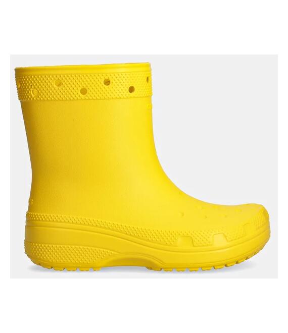 Γαλότσες Crocs Classic Rain Boot χρώμα: κίτρινο