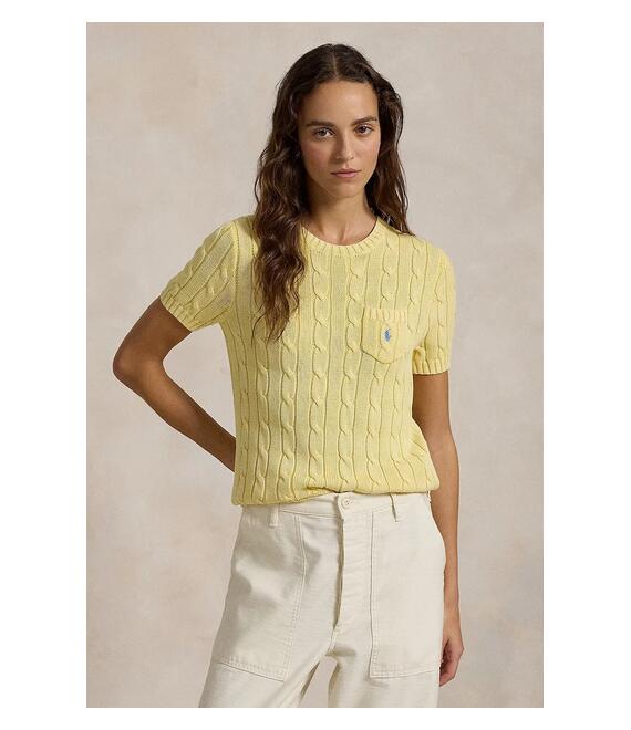 Βαμβακερό πουλόβερ Polo Ralph Lauren χρώμα: ροζ, 211895379