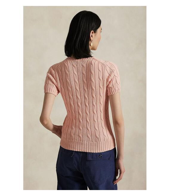 Βαμβακερό πουλόβερ Polo Ralph Lauren χρώμα: ροζ, 211895379