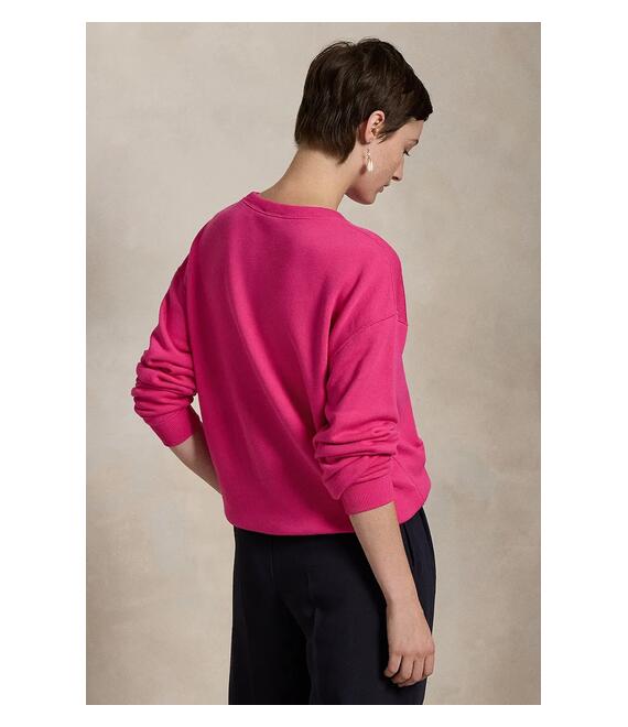 Βαμβακερή μπλούζα Polo Ralph Lauren γυναικεία, χρώμα: ροζ, 211935582