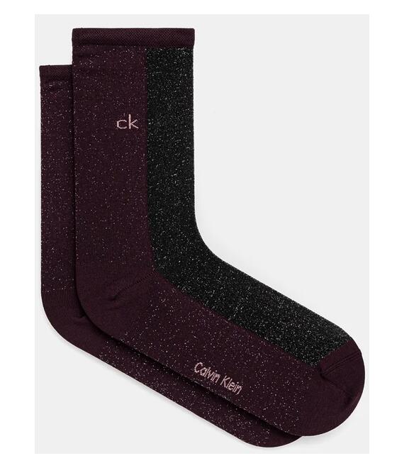 Κάλτσες Calvin Klein χρώμα: μοβ, 701229445
