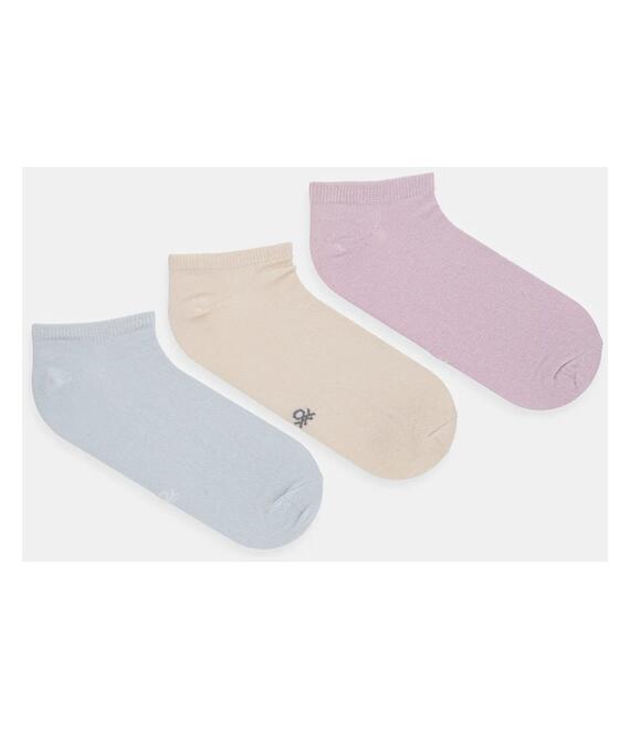 Κάλτσες United Colors of Benetton 3-pack χρώμα: πολύχρωμο, 6GRD2701L