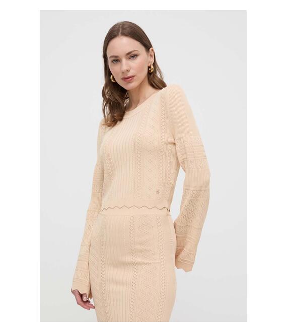 Πουλόβερ Guess χρώμα: μπεζ