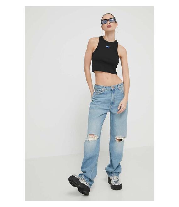 Top Hugo Blue χρώμα: μαύρο, 50511450
