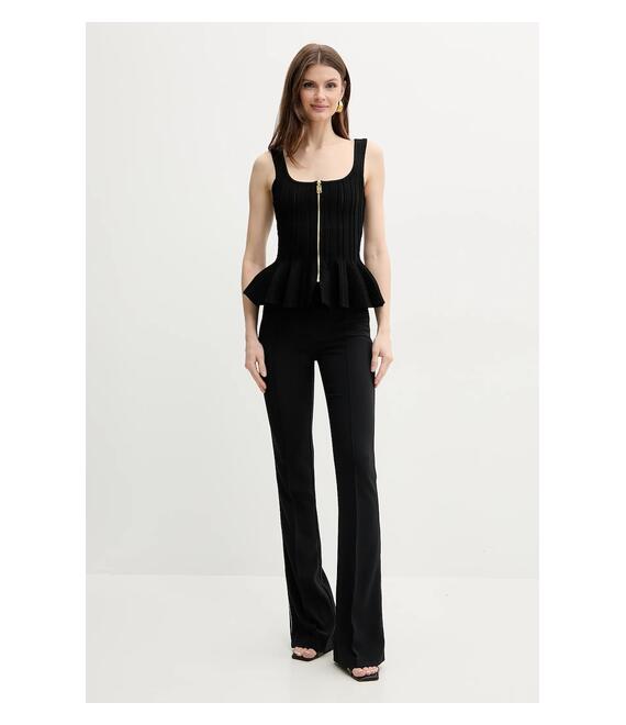 Top Elisabetta Franchi χρώμα: μαύρο, MK49B51E2