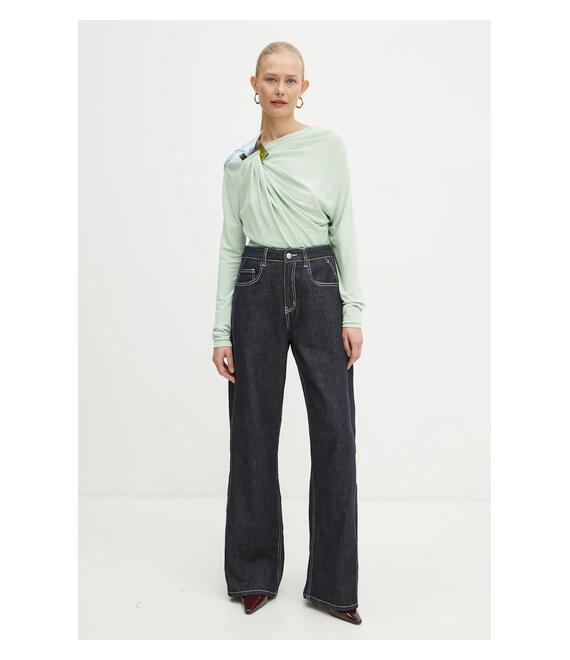 Μπλουζάκι Victoria Beckham χρώμα: πράσινο, 1125WTP006017A