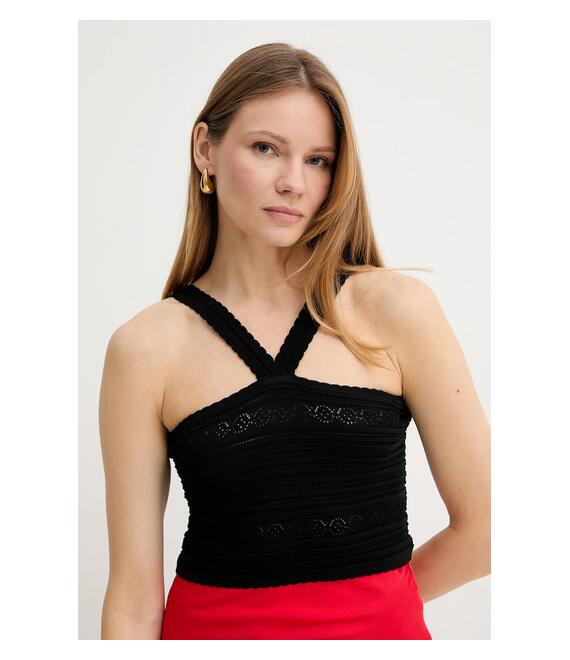 Top Twinset χρώμα: μαύρο, 251TT3102