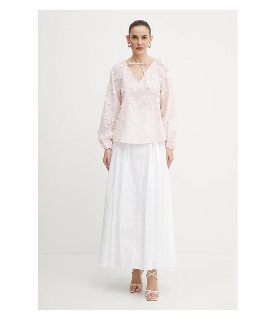 Μπλουζάκι Guess PELARI χρώμα: ροζ, W5GH0Y WHAJ0