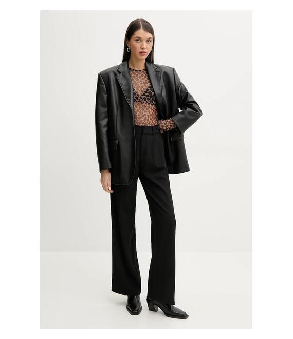 Μακρυμάνικο Never Fully Dressed χρώμα: καφέ, NFDTO1481