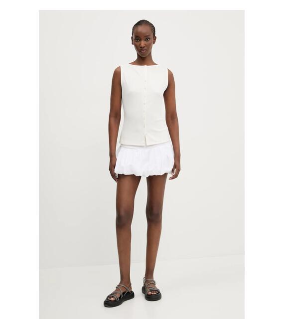 Μπλουζάκι Abercrombie & Fitch χρώμα: μπεζ, KI139-5175