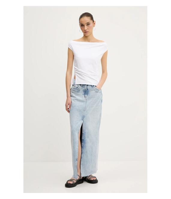 Μπλουζάκι Abercrombie & Fitch χρώμα: άσπρο, KI139-5576