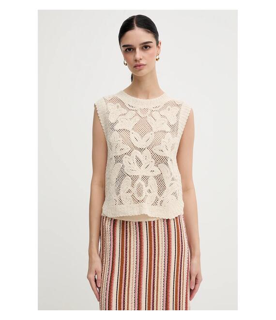 Top Pedro del Hierro χρώμα: μπεζ, 5509063