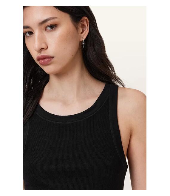 Top AllSaints RINA χρώμα: μαύρο, W235JB