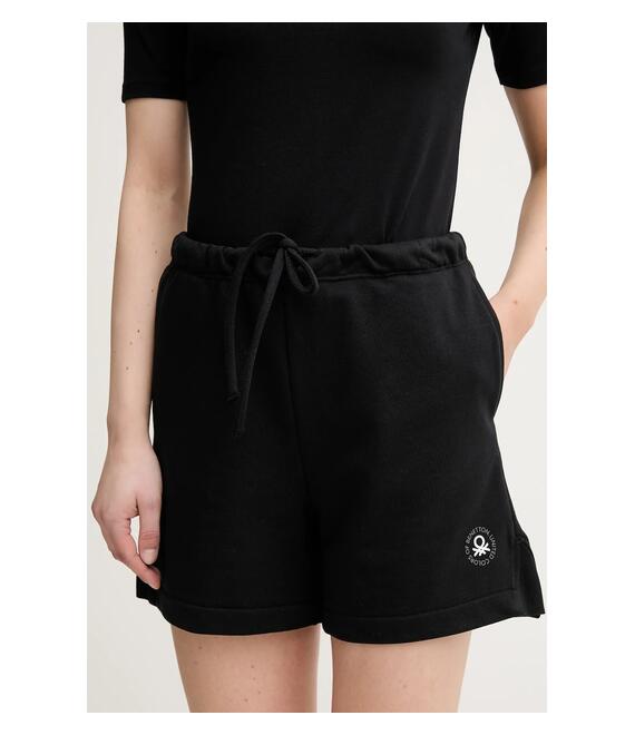 Σορτς United Colors of Benetton χρώμα: μαύρο, 31NB3900Q