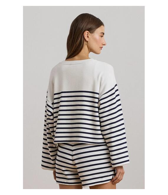 Βαμβακερή μπλούζα Lauren Ralph Lauren γυναικεία, χρώμα: άσπρο, 200957674