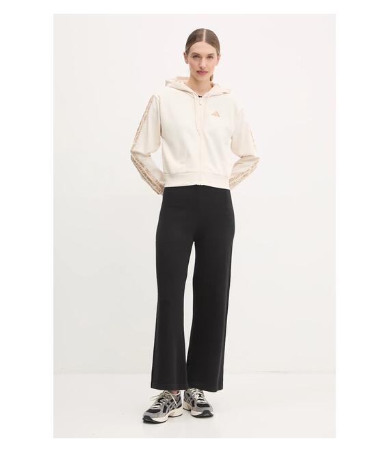 Μπλούζα adidas Essentials Animal χρώμα: μπεζ, με κουκούλα, JM1665