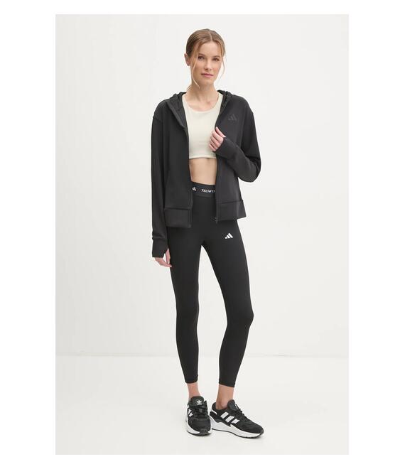 Φούτερ προπόνησης adidas Performance Designed for Training χρώμα: μαύρο, με κουκούλα, JP2654