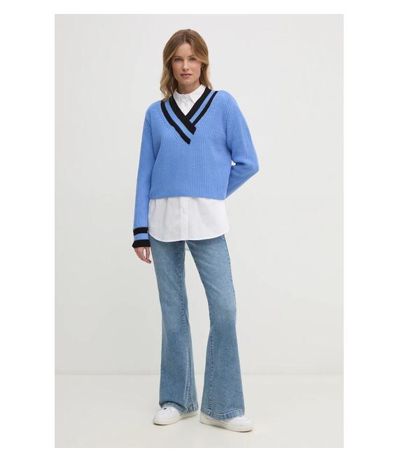 Πουλόβερ Dkny χρώμα: μπλε, DJ4R0430
