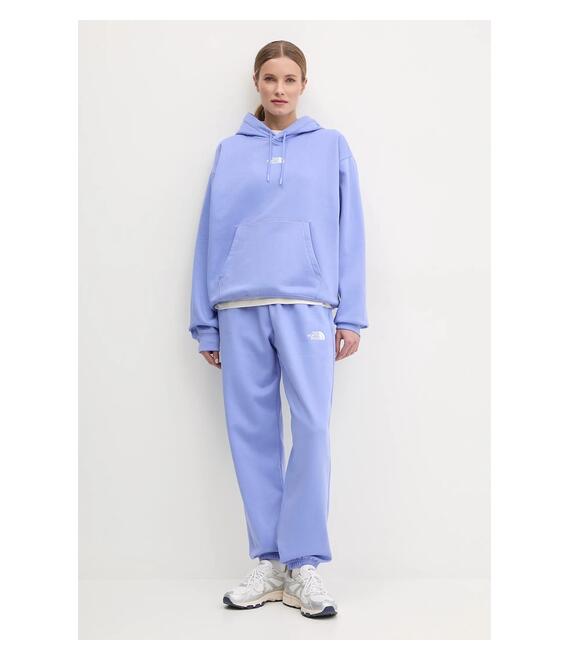 Μπλούζα The North Face Essential χρώμα: μοβ, με κουκούλα, NF0A89EN0YI1